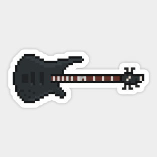 Pixel Black K5 Bass Guitar Sticker